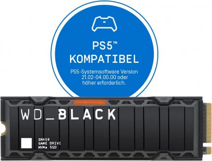 Top-SSD zum Spitzenpreis: Die WD Black SN 850 mit 1TB ist pfeilschnell, kommt mit Kühlkörper und ist damit perfekt für PC und PS5 geeignet. Bei den frühen Amazon Prime Day-Angeboten gibt es sie derzeit so günstig wie nirgendwo sonst.
