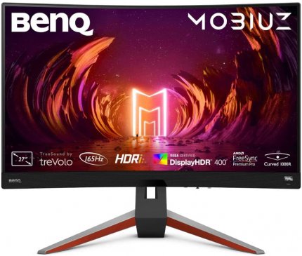 Den BenQ Mobiuz Curved Gaming-Monitor mit 27 Zoll, WQHD und 165 Hz gibt es bei Amazon jetzt fast 50% günstiger.