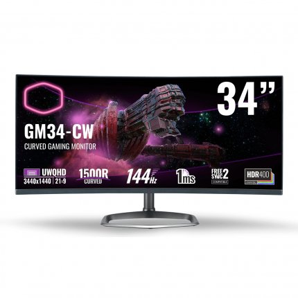 Den Curved Gaming-Monitor 34 Zoll von Cooler Master mit UWQHD und 144 Hz kann man jetzt bei NBB zum Tiefstpreis kaufen - günstig wie nie zuvor!