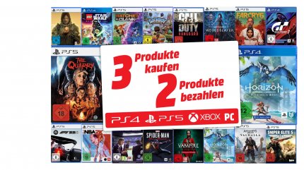 3 Spiele kaufen, nur 2 bezahlen: Media Markt macht's möglich!