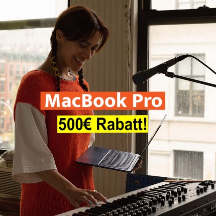 Bis zu 500 Euro Rabatt beim MacBook Pro M1.