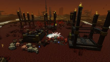 Minecraft Legends in der Gamescom-Vorschau: Wenn sich Zombies und Dorfbewohner gegen Piglins verbünden (2)