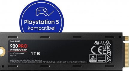 Bei Otto.de kann man die PS5-kompatible SSD Samsung 980 Pro mit Kühlkörper (Heatsink) derzeit besonders günstig kaufen.&nbsp;
