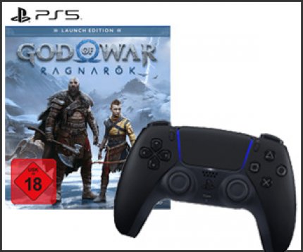 Spar-Bundle bei Saturn: God of War Ragnarök + PS5-Controller Sony Dualsense Wireless für 119 Euro.