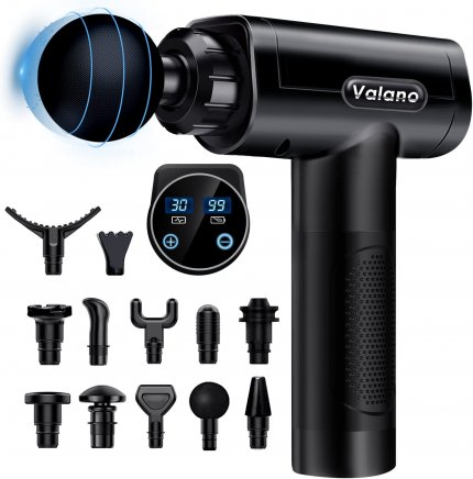 Die Massagepistole von Valano mit 12 Massageköpfen ist 'Bestseller Nr. 1' bei elektrischen Handmassegeräten bei Amazon - und derzeit mit 20% Rabatt zu haben.