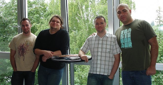 Andreas Szedlak, Simon Fistrich, Thomas Szedlak, Ahmet Iscitürk (v. links)