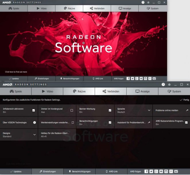 Radeon Adrenain-Treibersoftware von AMD