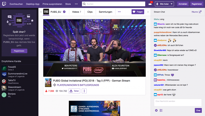 Der deutsche, von Ben Peters und Alex Feurstein moderierte Twitch-Stream war unterhaltsam und brachte es in Hochphasen immerhin auf 7000 bis 8000 Zuschauer.
 