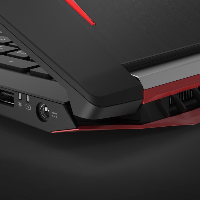 Acer Predator Helios 300: Blick auf Eckdesign