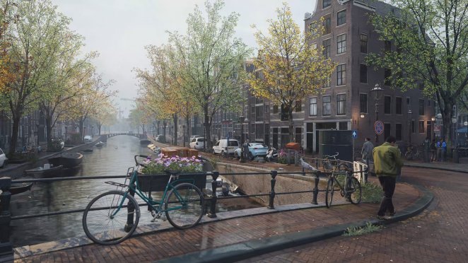 Das Level in Amsterdam zeigt die ganze Grafikpracht des Shooters. Da wünschen wir uns doch gleich einen Ausflug in die reale Stadt.