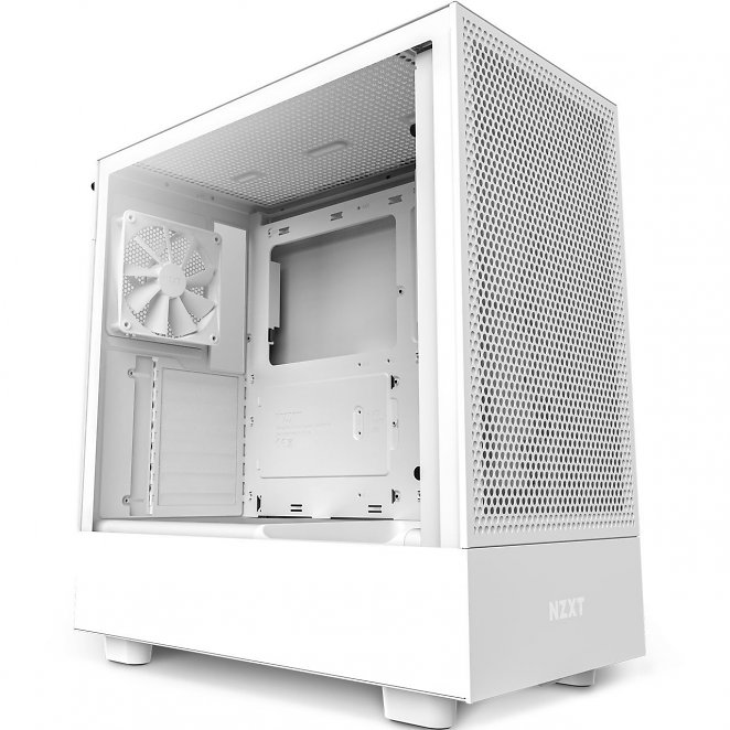 NZXT H5 FLOW ALL White MidiTower mit Sichtfenster CC-H51FW-01 weiß