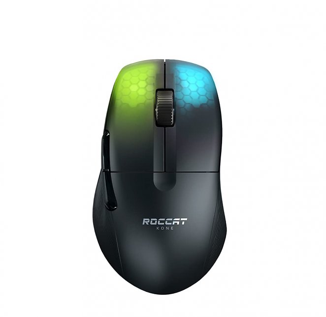 Roccat Kone Pro Air - Ergonomic Performance Wireless Gaming Maus, schwarz