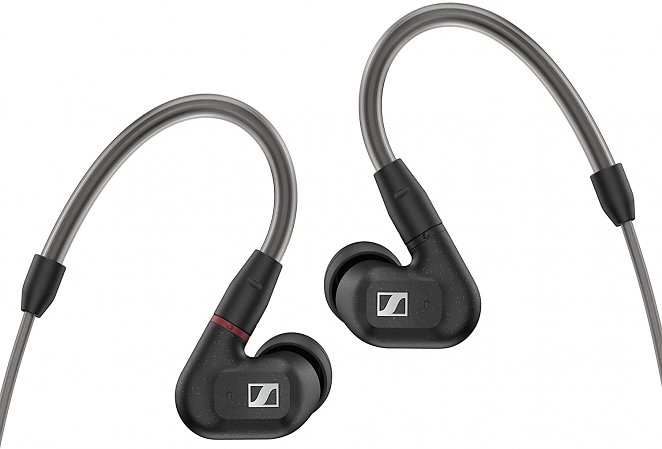 Sennheiser IE 300 In-Ear Audiophile Headphones - Sound Isolating with XWB Transducers for Balanced Sound, Detachable Cable with Flexible Ear Hooks, 2-Year Warranty (Black), small