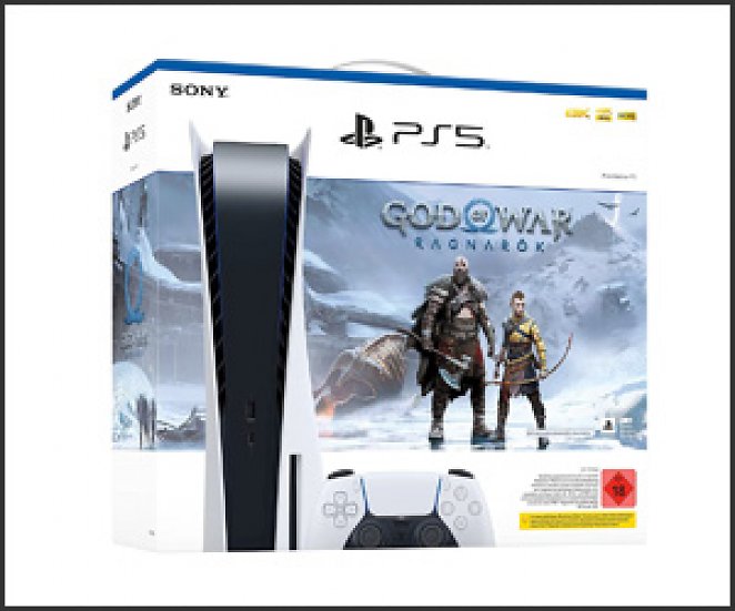PS5 Disc Edition mit God of War Ragnarök (15% Direktabzug für SSD WD Black SN850 1TB oder 2TB im Bundle mit der PS5)