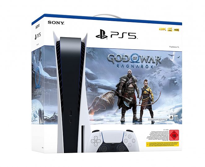 PS5 Disc Edition + God of War Ragnarök (Code)