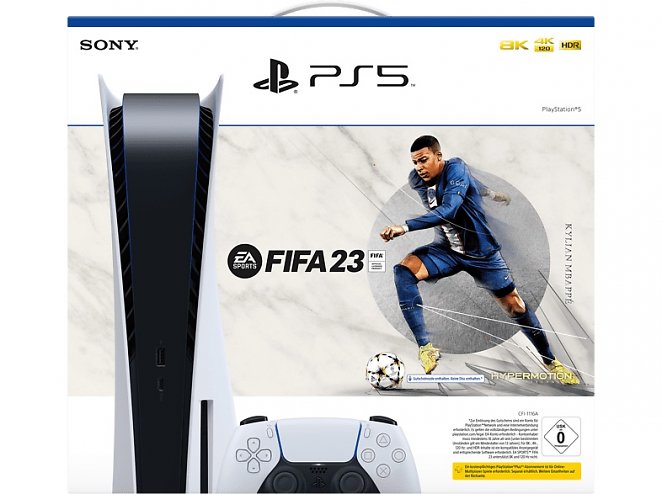 PS5 Disc Edition mit God of War Ragnarök oder FIFA 23