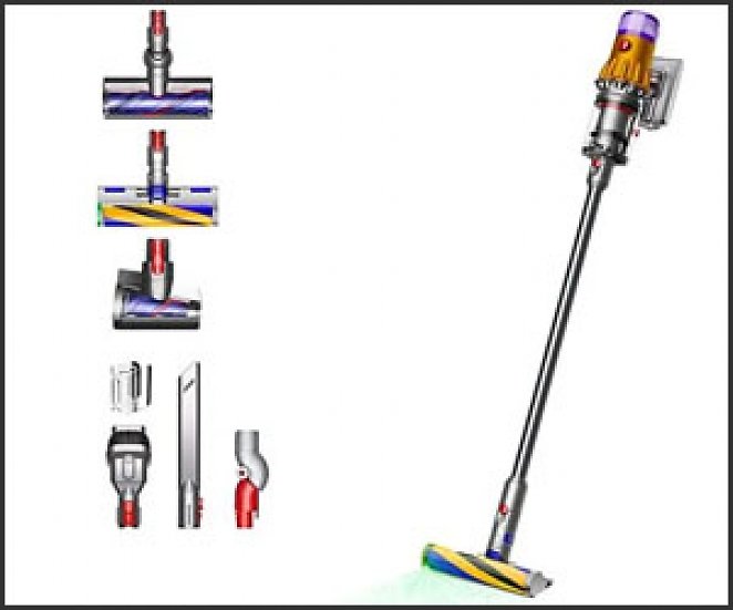 DYSON V12 DETECT SLIM ABSOLUTE (2023) Stielsauger, Akkubetrieb, 545 Watt