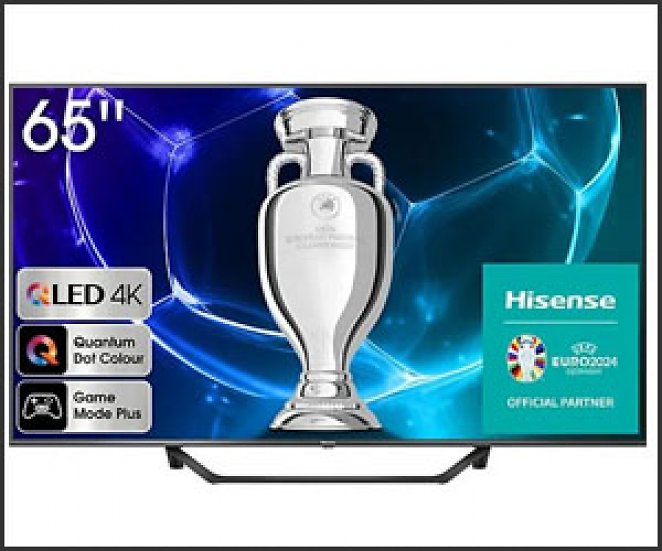 HISENSE 65A7KQ QLED TV (Flat, 65 Zoll / 164 cm, UHD 4K, SMART TV, VIDAA)