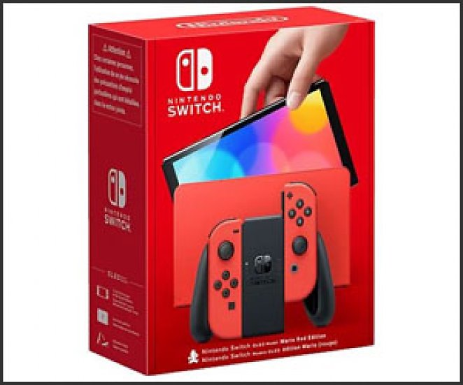 NINTENDO Switch OLED Modell Mario-Edition (rot)