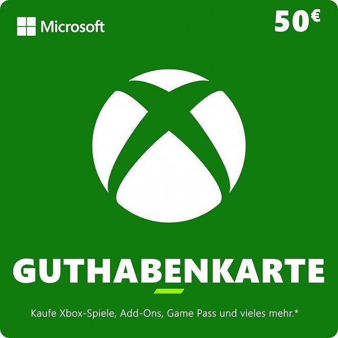 Xbox Guthaben | 50 EUR | Xbox Series X|S, Xbox One & Windows [Download Code]