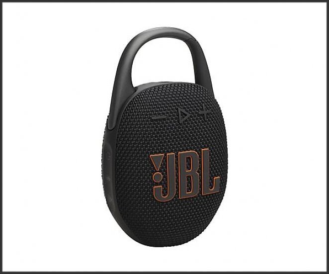 JBL Clip 5 Bluetooth Lautsprecher, Schwarz, Wasserfest