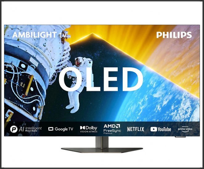 PHILIPS 55OLED809/12 OLED TV (Flat, 55 Zoll / 139 cm, HDR 4K, SMART TV, Ambilight)