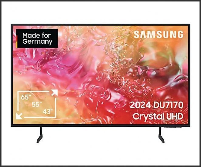 SAMSUNG GU65DU7170U LED TV (Flat, 65 Zoll / 163 cm, UHD 4K, SMART TV, Tizen)