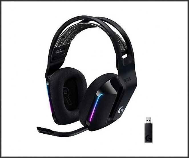 LOGITECH G733 Light Speed LIGHTSYNC RGB kabelloses, Over-ear Gaming Headset Schwarz