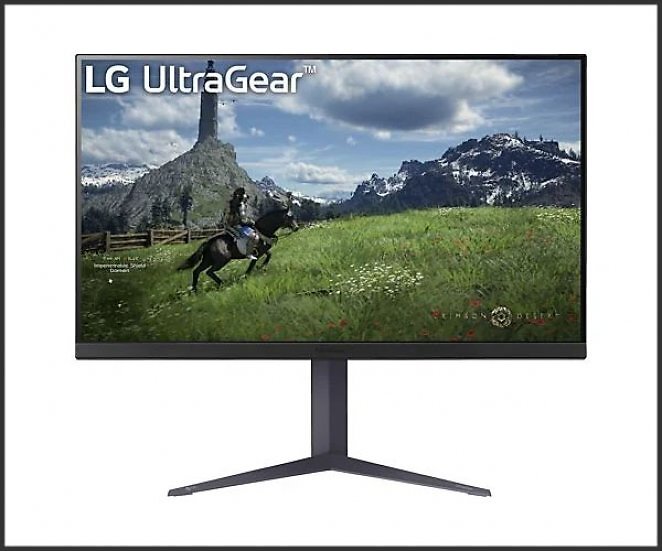 LG UltraGear Monitor 32GS85QX-B 31,5 Zoll WQHD Monitor (1 ms Reaktionszeit, 180 Hz)