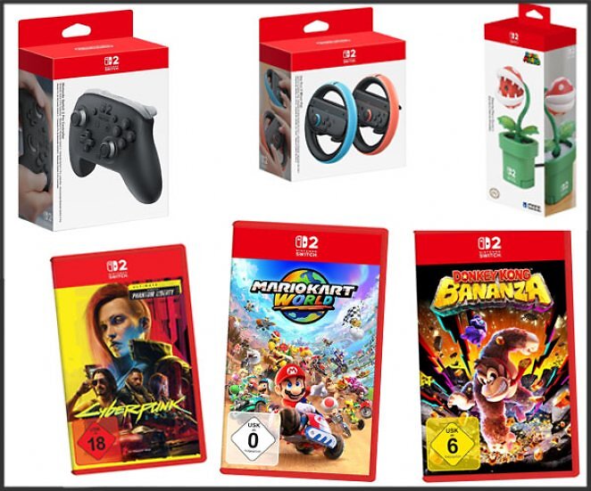 Switch 2: Spiele & Zubehör vorbestellbar