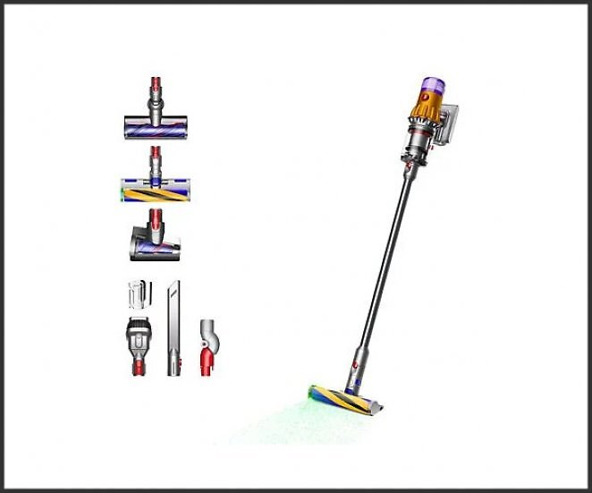 DYSON V12 DETECT SLIM ABSOLUTE (2023) Stielsauger, Akkubetrieb, 545 Watt