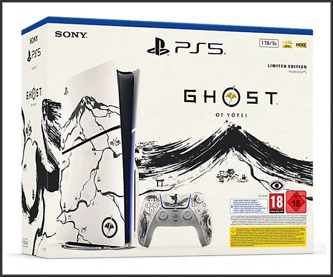 PlayStation®5 Konsole - Ghost of Yōtei™ Black Limited Edition Bundle (Modellgruppe - Slim)*