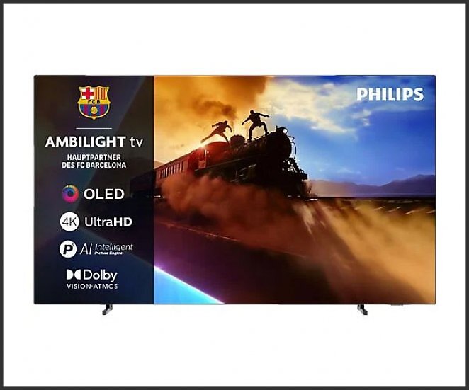 PHILIPS 65OLED760/12 OLED Ambilight TV (Flat, 65 Zoll / 164 cm, UHD 4K, SMART TV, Ambilight)
