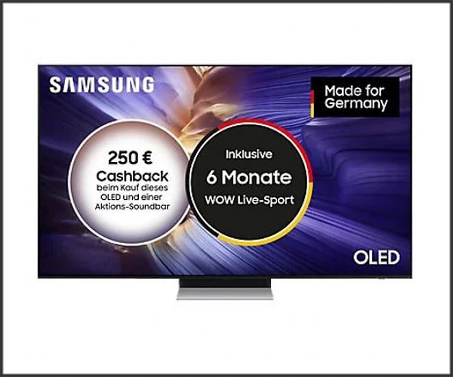 SAMSUNG OLED GQ65S90F 4K Vision AI Smart OLED TV (65 Zoll / 163 cm, UHD 4K, SMART TV, Tizen™ Smart TV)