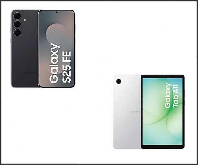 SAMSUNG GALAXY S25 FE 256 GB Black Dual SIM - gratis dazu gibt's das Samsung Galaxy Tab A11 128 GB
