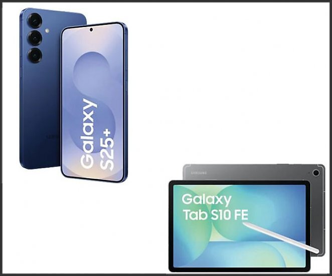 SAMSUNG Galaxy S25+ 5G 256 GB Navy Dual SIM - gratis dazu gibt's das Samsung Galaxy Tab S10 FE 128 GB
