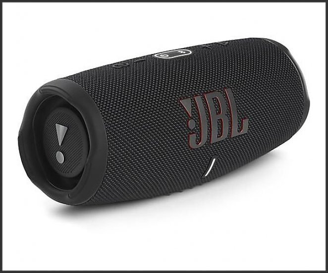 JBL Charge 5 Bluetooth Lautsprecher, Schwarz, Wasserfest