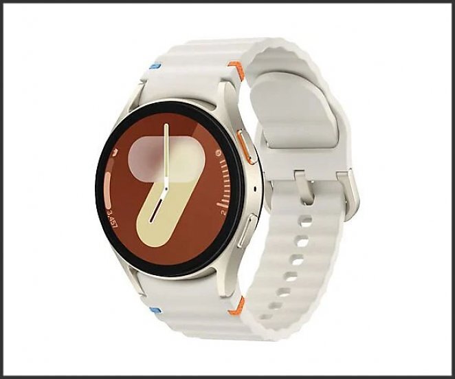 SAMSUNG Galaxy Watch7 BT 40 mm Smartwatches Aluminium Nitrilkautschuk, 85-110 mm, Cream