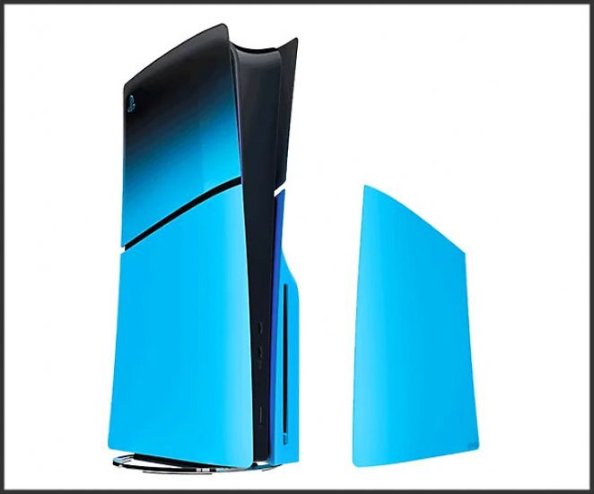 PlayStation®5 Konsolen-Cover (Modellgruppe - Slim) - Rhythm Blue