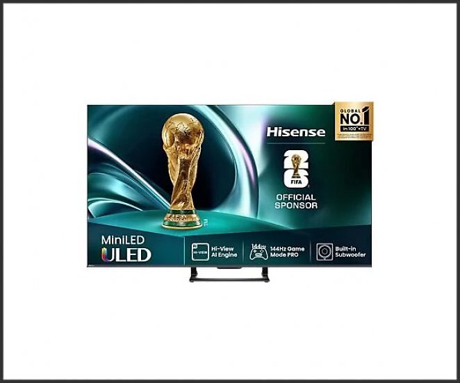HISENSE ULED 55U7Q Mini LED TV (Flat, 55 Zoll / 139 cm, UHD 4K, SMART TV)