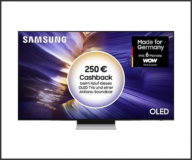 SAMSUNG OLED GQ65S90F 4K Vision AI Smart OLED TV (Flat, 65 Zoll / 163 cm, UHD 4K, SMART TV)