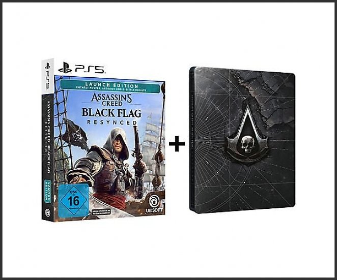 PS5 Assassin's Creed Black Flag Resynced - Launch Edition + exklusives Steelbook - [PlayStation 5]
