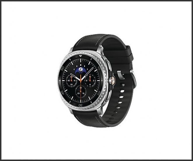 SAMSUNG Galaxy Watch8 Classic 46 mm Smartwatch PU/Kautschuk, 130-205 mm, Black