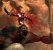 Blutiges Gemetzel: Kratos, der Antiheld in God of War, erklimmt den Rücken des Zyklopen und bearbeitet dessen Auge. (PS2)