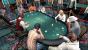 An einem voll besetzten Tisch sitzen neben dem Dealer (Kartengeber) neun Spieler. Nur wer Geduld beweist, hat eine Chance. (Xbox360) 