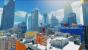 Die Stadt von Mirror's Edge in Weiß getaucht.