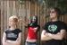 Luise, Katha und Dominic im Gamer-Shirt-Fieber (v.l.n.r.).