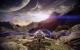 In Mass Effect 2 ist man nicht mehr soviel auf Planetenoberflächen unterwegs, dennoch setzen die Entwickler auf überzeugende Panoramen.