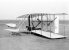 Wilbur Wright nach einem missglückten Flugversuch 1903.