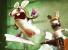 <strong>Rabbids</strong> aus <strong>Rayman Raving Rabbids</strong> - Sie sehen unheimlich süß und knuddelig aus, doch der erste Eindruck täuscht enorm. Die weißen Hasen sind in Wirklichkeit kleine Teufel, die lauter Schabernack im Kopf haben. Ein Beweisfoto findet ihr oberhalb dieser Zeilen.